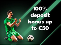 Unibet first deposit 100% bonus, up to €50