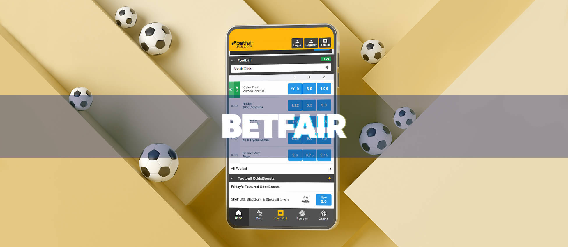 Betfair - leaves the choice between a bookmaker