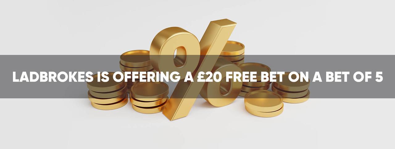 £20 free bet on a bet of 5