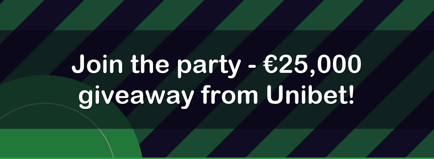 Join the party - €25,000 giveaway from Unibet!